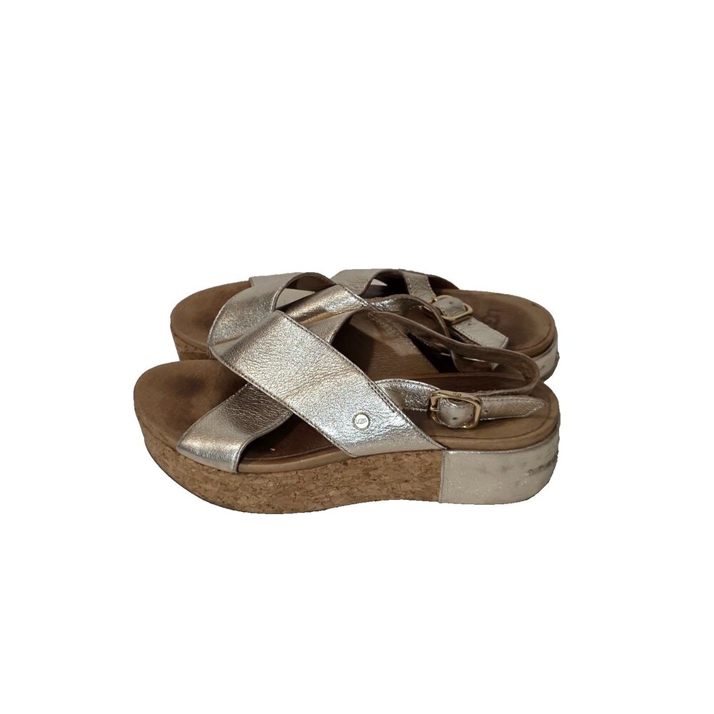 Ugg Golden Wedge SlingBack Crisscross sandals Size 7.5